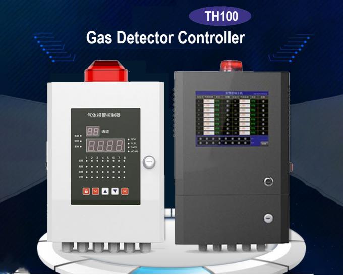 Eight Channel Gas Alarm Controller 4 Relays Output For Petroleum Refinery