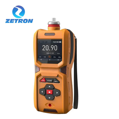 MS600 Zetron Handheld Multi Gas Detector PID Detection Built In Pump With LCD Display