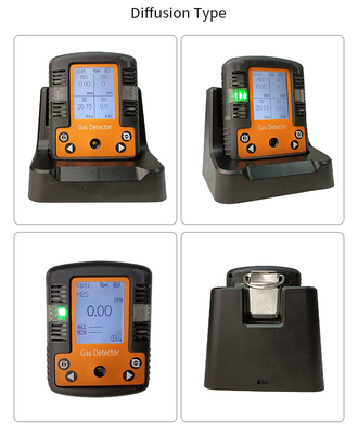 MS104K-M 4 In 1 Portable Gas Analyser O2 H2S CO Combustible Gas / LEL Multi Gas Detector