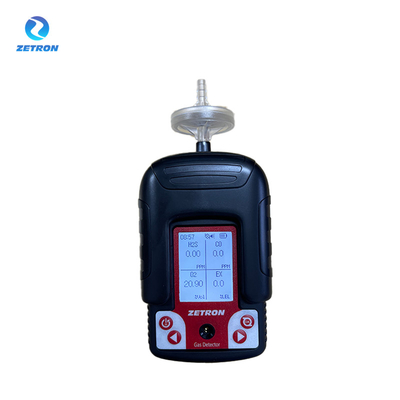 Portable Zetron Ms104K-M Multi Gas Detector 4 Gas Measures CO  O2  H2S  And LEL