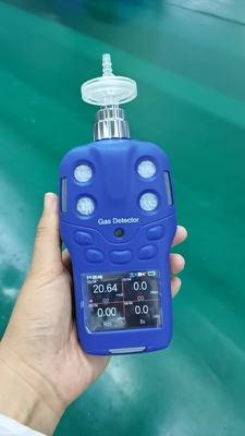 Zetron MS400S Portable 4-in-1 Gas Leak Detector Pump Suction Diffusion CO O2 EX H2S Gas Alarm for Confined Space