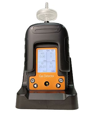 Portable Multi Gas Detector with 1400 mAh Battery Large-Capacity Data Storage and Fall Alarm for Industrial Safety