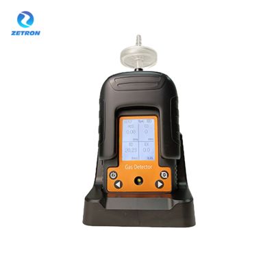 Portable Multi Gas Detector with 1400 mAh Battery Large-Capacity Data Storage and Fall Alarm for Industrial Safety