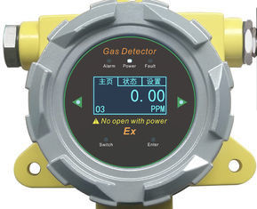 High Precision Remote Gas Detector , IP65 0 - 5PPM Fixed Ozone Gas Detector Light Sound Alarm