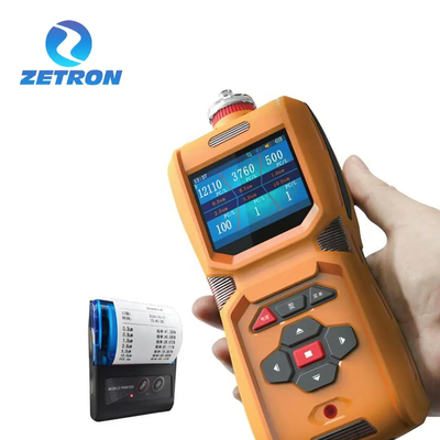 MS600 Zetron Handheld Multi Gas Detector PID Detection Built In Pump With LCD Display