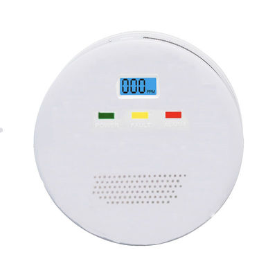 0-999ppm ABS Smart Carbon Monoxide Alarm , CO Gas Leak Detector With LCD Display