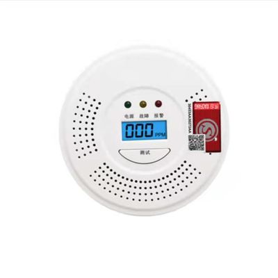 Wall Mounted Wireless Carbon Monoxide Alarm CO Detector ABS Plastic Real Time Data Analysis