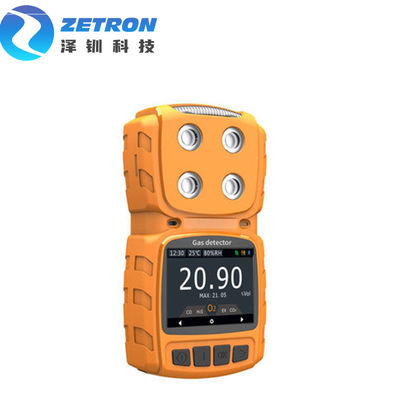 Zetron 4 In 1 Portable Multi Gas Detector H2S O2 CO EX IP65 200g Compact Easy operate