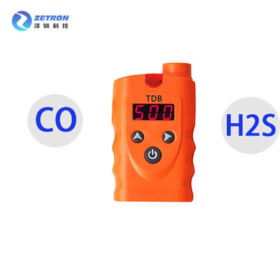 H2S Personal Gas Detector / Handheld CO Meter 30s Warming Up Time For Steel Chemical