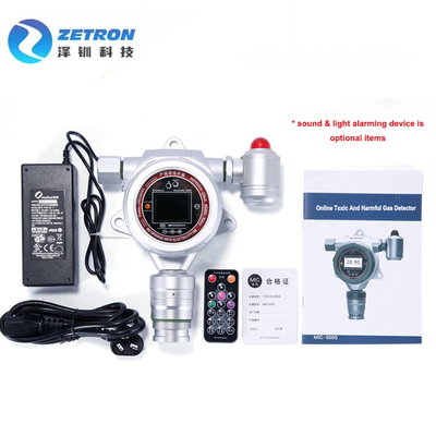 Toxic And Harmful Zetron Fixed Gas Detector 15m Infrared Remote Controller