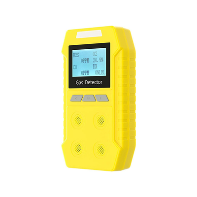 Handheld Small Light Portable Multi Gas Detector H2s / O2 / Co / Ex Diffusion Type