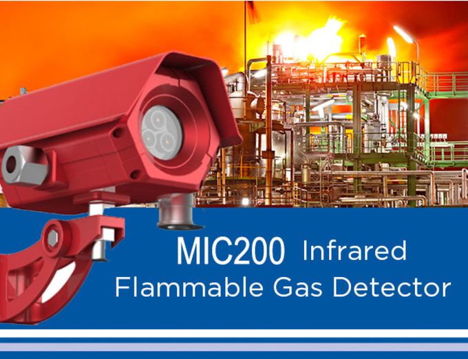 Three Wavelength Open Path Infrared Gas Detector Dustproof 3050m flame